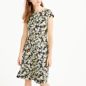 J.CREW cap sleeve Floral Print Dress sz. 12P
